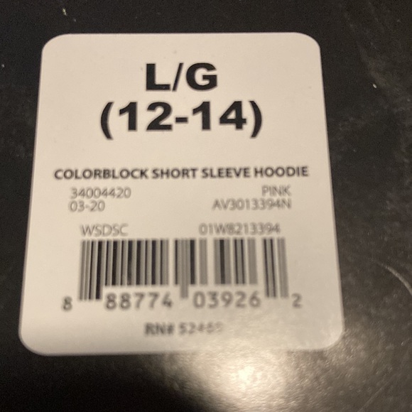 AVIA size large colorful block short sleeve hoodie - Picture 7 of 7